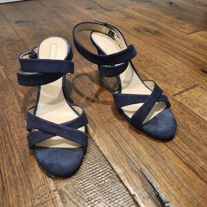 ANTONIO MELANI Blue Strappy Sandals